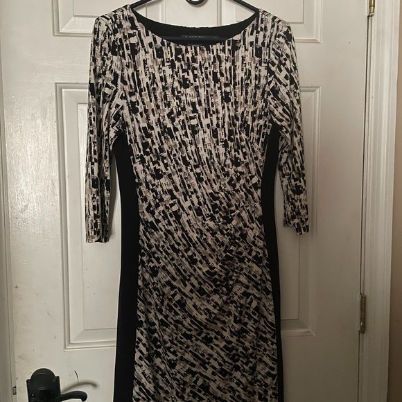 Ralph Lauren Black and White Sheath Dress - Picture 1 of 3